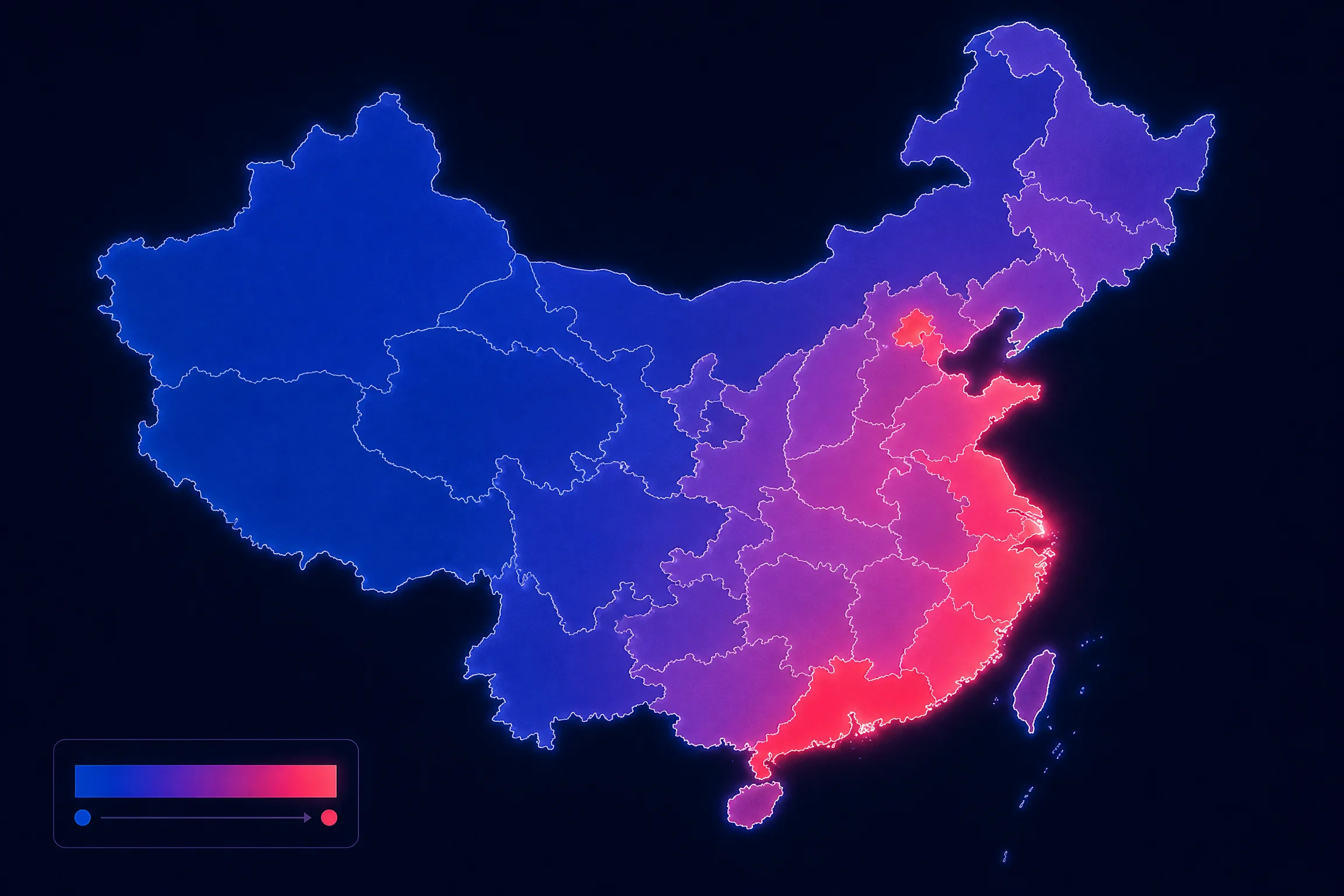 黑料大赛中国地域关注度热力分布图